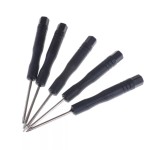 Screwdriver kit for repair and disassemble, telephones, electronics and others, 5 in 1, black color